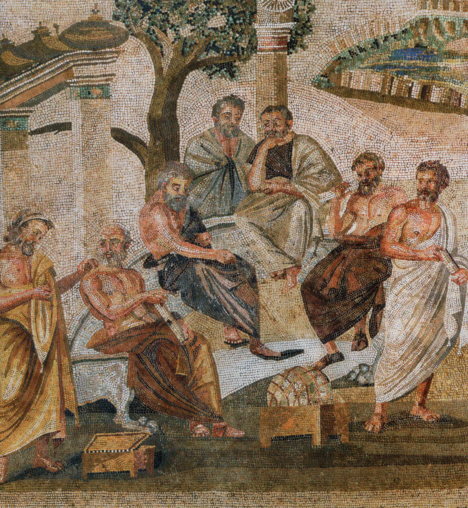 Plato’s Academy mosaic from Pompeii