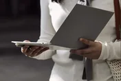 Supernote Half Folio held open in one hand